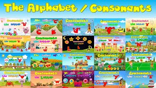 The Alphabet  All the Consonants  Phonics Mix [upl. by Mort]