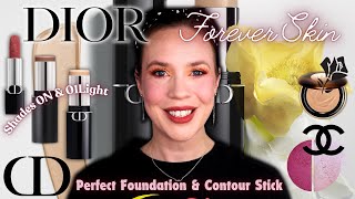 DIOR Forever Skin Perfect Foundation amp Contour Stick  Shades 0N amp 01 Light [upl. by Socram]