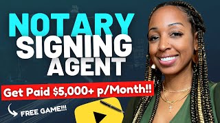 Become A Notary Signing Agent  Get Paid 5000 Monthly [upl. by Pussej]