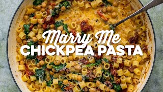 Onepot Marry Me Chickpea Pasta ready in 30 minutes  Supergolden Bakes [upl. by Phelia]