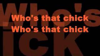 Rihanna  Whos that chick Lyrics [upl. by Yekcin508]