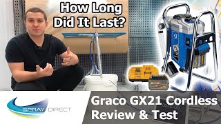 Graco GX21 Cordless Review amp Test How Long Do The Batteries Last [upl. by Aibat995]