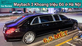 Bắt Gặp Maybach S650 Pullman trên phố Hà Nội  Xe 3 Khoang dài 65 Mét gái vài chục tỷ [upl. by Ajax338]