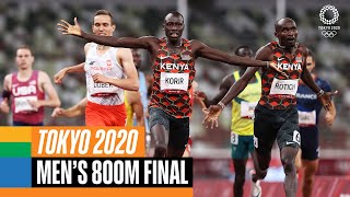 Mens 800m final 🏃‍♂️  Tokyo Replays [upl. by Ahsurej]