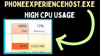 How to Fix PhoneExperienceHostexe High CPU Usage on Windows 11 [upl. by Ayel]