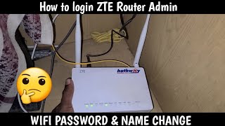 How to Login ZTE Router Admin  Wifi Router Password amp Name Change zte wifirouter dlinkrouter [upl. by Sherurd]