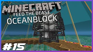 FTB OceanBlock Ep15 Ore Laser Drills [upl. by Adaner8]