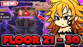 HOW TO BEAT FLOOR 2130 Tower of Trials Strength Hard  7DS Idle Adventure [upl. by Ytsenoh]