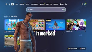 TESTING OG FORTNITE SKIN MAPS TO SEE IF IT WORKS [upl. by Englebert]