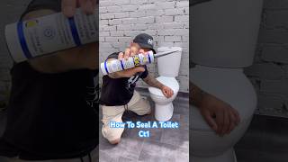 How To Seal A Toilet Using Ct1 Sealant howto diy shorts [upl. by Nohtan]