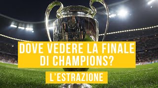 DOVE VEDERE LA FINALE DI CHAMPIONS LESTRAZIONE [upl. by Yrallih]