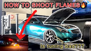 HOW MY G37 TUNE WORKSshoot flames🔥 [upl. by Hayn]