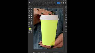 Adobe Photoshop Tutorial  How to make cup paper mockup easily photoshop photoshoptutorial [upl. by Sherwin]