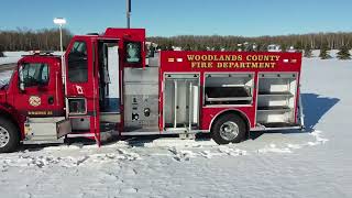 Woodlands County  Fort Assiniboine Fire Department TME Pumper [upl. by Barbie]