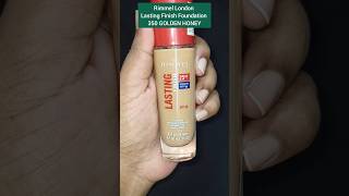 Rimmel London Lasting Finish Foundation Review  350 GOLDEN HONEY shorts ytshorts makeup review [upl. by Ameen]