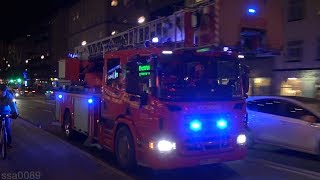 Storstockholms BrandförsvarGreater Stockholm Fire Brigade Katarina 311310 311330 SE  12016 [upl. by Ydieh]