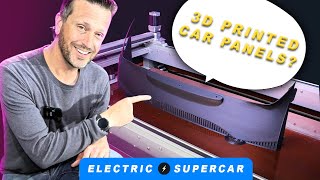 Huge 3D printer Printing Porsche Car Panels [upl. by Luci]