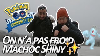 Community Day Machoc Shiny ✨au repère habituel  Pokémon GO [upl. by Rehpoitsirhc327]