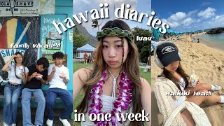 HAWAII DIARIES 🌺 family vacation for 7 days  north shore ted’s bakery acai helena’s [upl. by Walther]