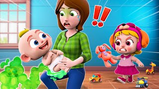 New Sibling For Kids  Meet Our Baby Brother👶🏻Police Baby Care Song More Nursery Rhymes amp Kids Songs [upl. by Immac194]