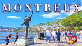 SWITZERLAND MONTREUX 🇨🇭 Picturesque Stroll the Beauty of Montreuxs Embankment of Lake Geneva [upl. by Tarrant]