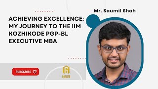 How I made it to IIM Executive MBA IIM Kozhikode PGP BL admit success story [upl. by Okim787]