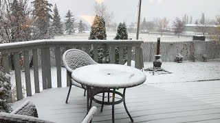 Oct 21st West Kelowna Kelowna Bc Canada weather Picture Grande Prairie Ab weather deck Oct 20th [upl. by Wendeline]