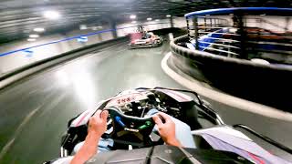 Indoor Kart Racing one of the longest tracks in the nation Up to 40 MPH at THE GRID RACING [upl. by Wyatt312]