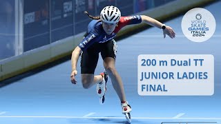 200 M TT Final Junior Ladies  WSG2024  Italy [upl. by Akamahs]