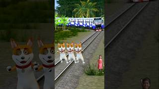 Funny train vs sand sculpture special effects on the dancing fatty dog 🐕 train driver half trending [upl. by Bayard]