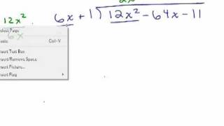 Divide Polynomials using long division  Part 1 [upl. by Aneeuq]