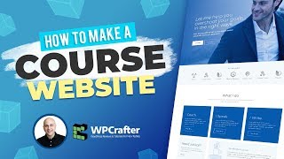 How To Make A Beautiful Online Course Website With WordPress [upl. by Zildjian296]