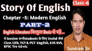 Class 6  Story of English  Modern English  English literature by Sundram Sir [upl. by Lorianna479]