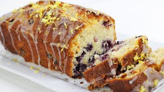 Blueberry Lemon Pound Cake  Full Recipe [upl. by Cassilda]