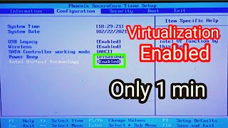 How to Enable VT In 1 Minute  Enable VT In your PC or Laptop  Aswik Tech Telugu [upl. by Sewoll]