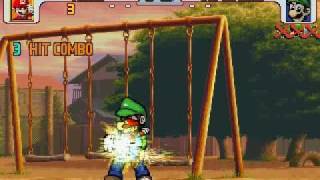 Mariome vs 4 Luigis Series MUGEN Battle [upl. by Davina]