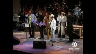 Luciano Pavarotti Sting Zucchero e Lucio Dalla  La donna è mobile [upl. by Murrah]