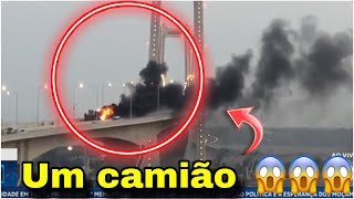 🚨Última Hora Há um camião em chamas na ponte Maputo Katembe 🚨😭 [upl. by Soirtimid]