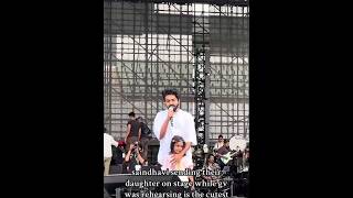 gv prakash with his daughter live concert malasiya trendingsongs love gvprakash [upl. by Atekan]