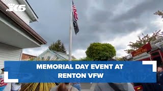 Renton first responders attend Memorial Day ceremony at VFW [upl. by Aihsa]