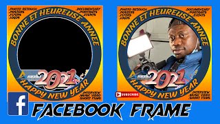 How to make Facebook frame in photoshop  Facebook Frame studio [upl. by Inalej]