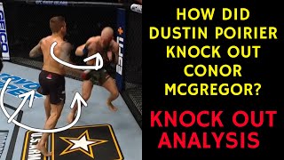 How did Dustin Poirier KNOCK OUT Conor McGregor at UFC 257 [upl. by Patrich819]