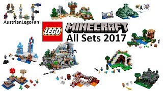 Lego Minecraft 2017 Compilation of all Sets [upl. by Burg]