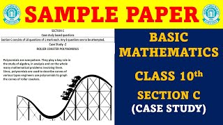 ROLLER COASTER POLYNOMIALS CASE STUDY  MATHS BASIC CBSE SAMPLE PAPER SOLUTION  CLASS 10  TERM1 [upl. by Danella849]