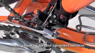 How to Build a Bike  Part 10 of 12 Front Derailleur Adjustment [upl. by Ruhtua]