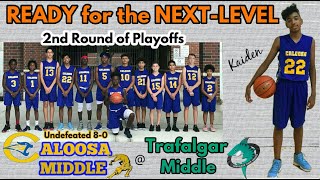 MOST FEARED amp Undefeated 80 CALOOSA MIDDLE  TRAFALGAR MIDDLE  Team HIGHLIGHTS 2nd ROUND PLAYOFFS [upl. by Nawram]