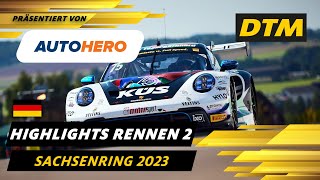 Chaos in Runde 1 😲  DTM Highlights vom Sachsenring präsentiert von Autohero  DTM 2023 [upl. by Britteny]