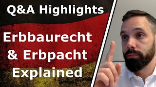 Cheap Real Estate with Erbbaurecht amp Erbpacht  Personal Finance QampA Highlight [upl. by Derek]