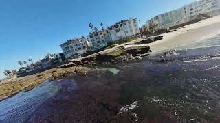 121024 La Jolla Coast Complete Raw Drone Footage Coastal Flyover of Tidepools and some surfing [upl. by Ailatan]