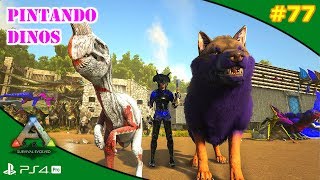 🖌PINTAR DINOS Y ESTRUCTURAS  TLC 1  ARK 77  Servidor Oficial PVE [upl. by Akimit]